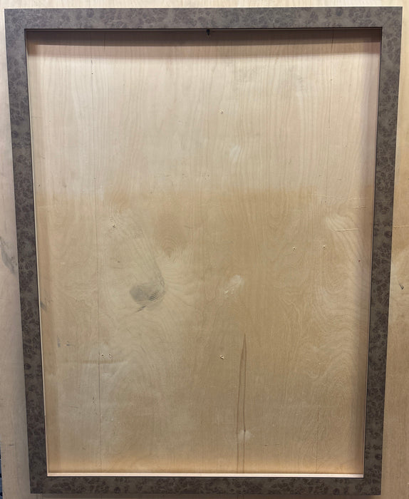 LARGE THIN ITALIAN BURLED WOOD FRAME