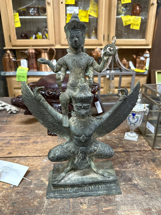 BRONZE HINDU DIETY STATUE