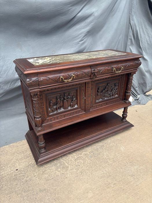 MARBLE TOP ELM BRITTANY SERVER