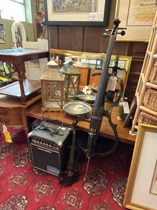 ACOUSTIC BRANDED AMP WITH ELECTRIC VIOLIN AND CELLO SET