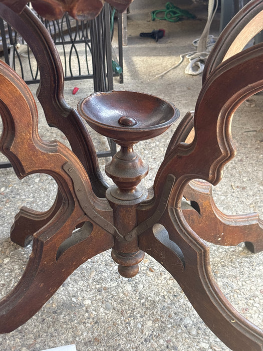 VICTORIAN MARBLE TOP TABLE - AS FOUND