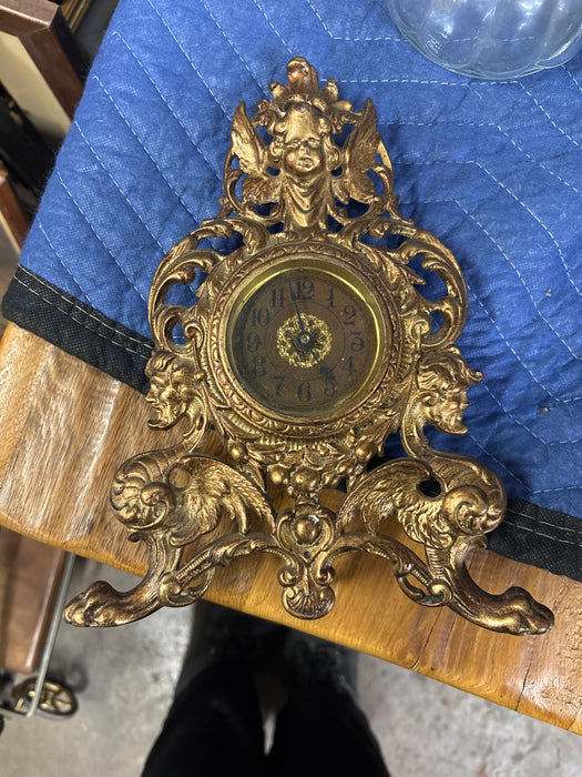 SMALL VICTORIAN CAST IRON CLOCK