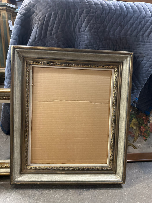 ANTIQUE GOLD WITH GRAY WOOD FRAME