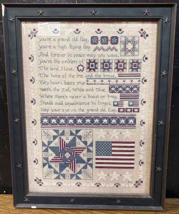 PATRIOTIC NEEDLEPOINT POEM