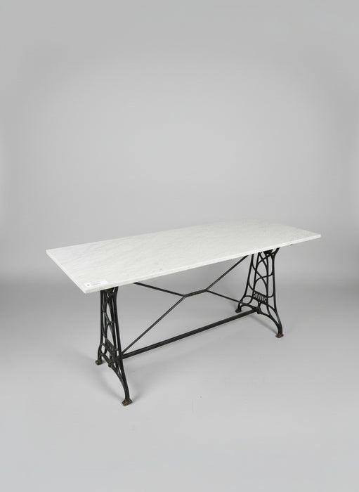 LONG MARBLE TOP BAKERS TABLE TABLE