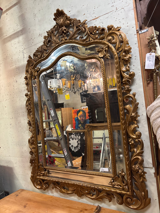 LARGE FRENCH ANTIQUE MIRROR