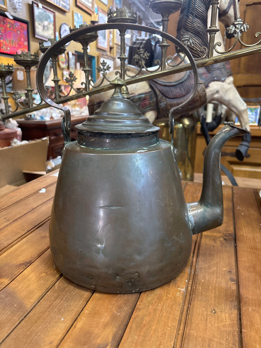 LARGE COPPER TEA POT