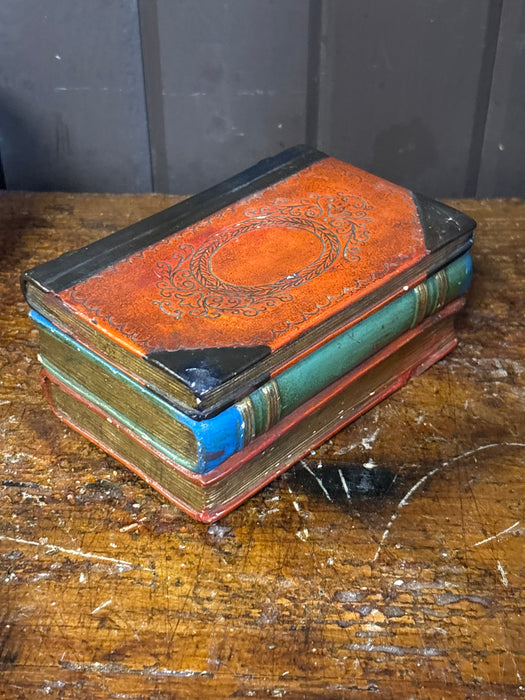 SMALL COMPOSITION HIDDEN COMPARTMENT BOOK STACK - AS FOUND