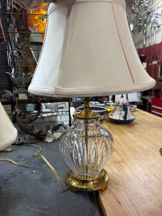 PAIR OF WATERFORD KARING CRSYTAL LAMPS