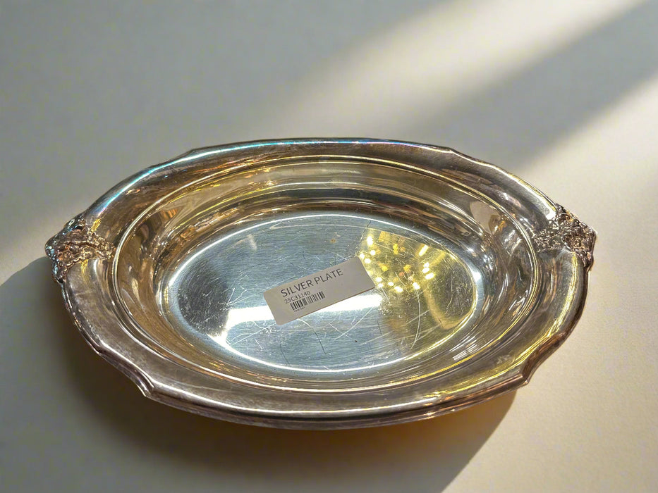 SILVER PLATE OVAL DISH