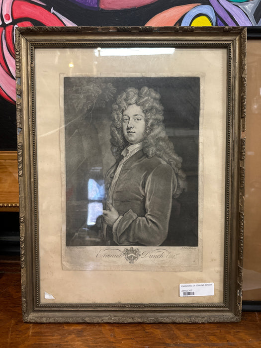 ENGRAVING OF EDMUND DUNCH