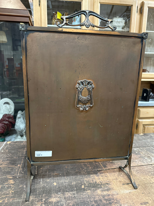 SMALL COPPER FIRE SCREEN