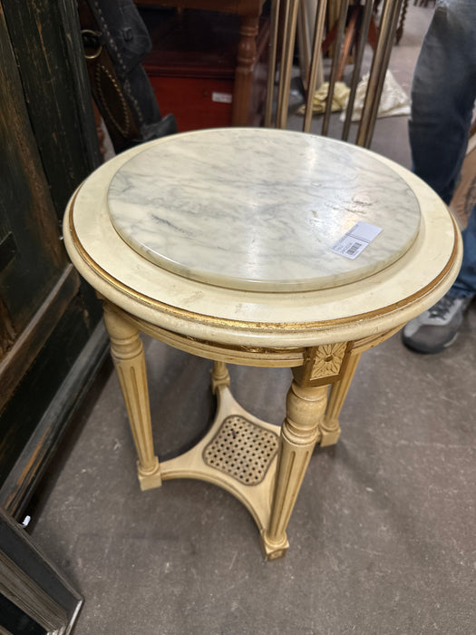 SMALL LOUIS XVI MARBLE TOP TABLE