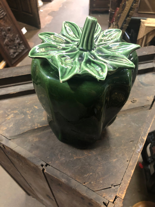 GREEN PEPPER COOKIE JAR MADE IN USA