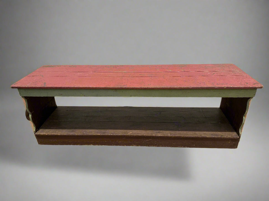 RED AND GREEN MERCANTILE TABLE