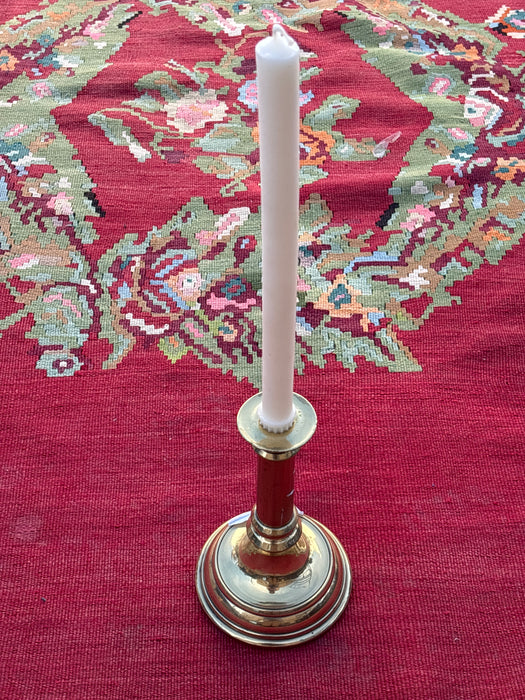 BRASS SINGLE CANDLE HOLDER