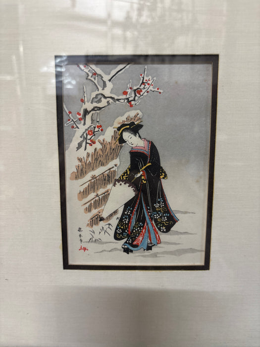 3 FRAMED JAPANESE WOODBLOCK PRINTS