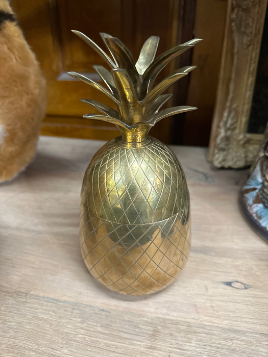 BRASS PINEAPPLE JAR