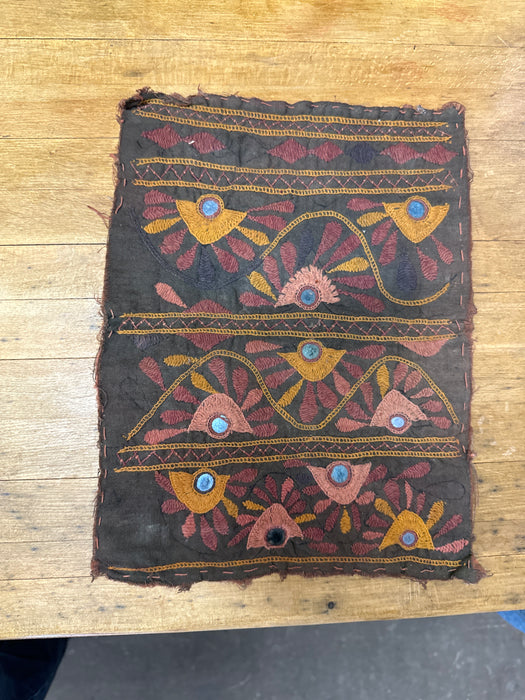 TINY WOVEN TEXTILE WITH MIRRORS