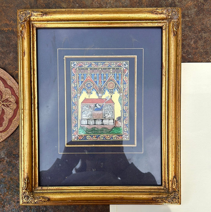 SMALL PSALTER OF ST LOUIS GOLD FRAME