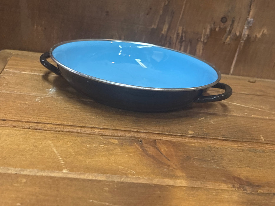 PAIR OF SMALL BLUE YUGOSLAVIA SAUTÉ PANS