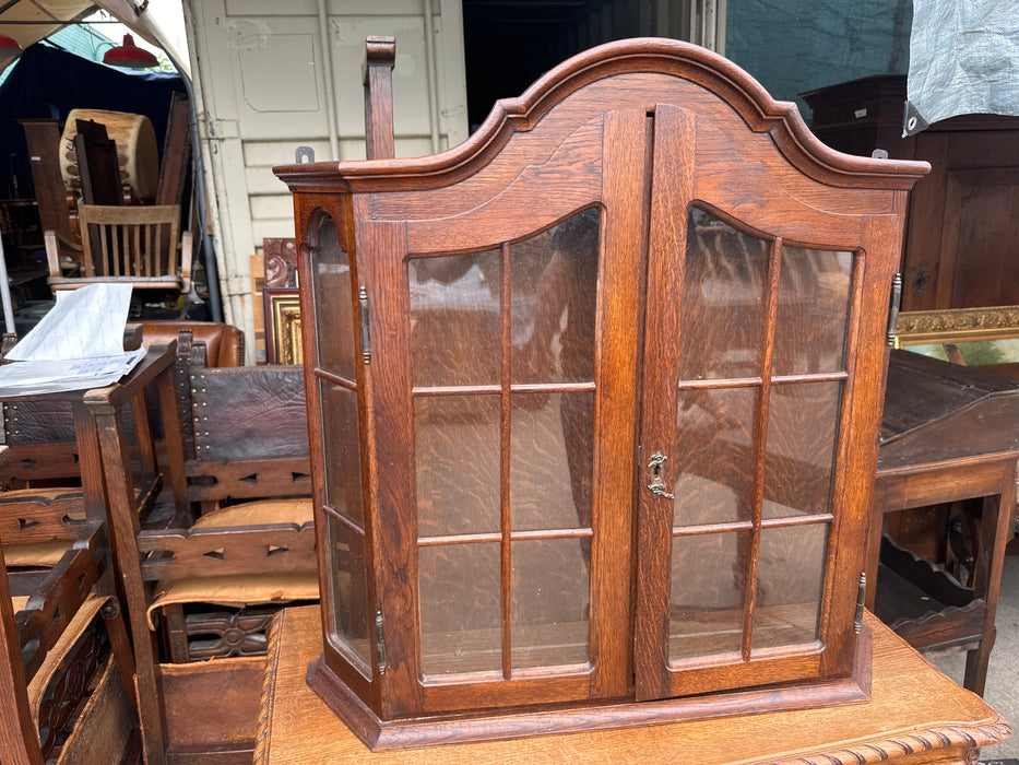 DARK OAK DUTCH WALL CABINET