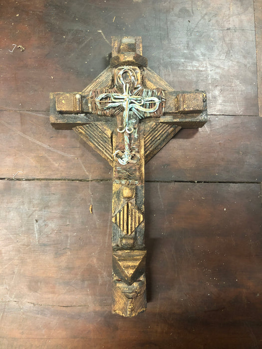 MEXICAN CROSS WITH COPPER