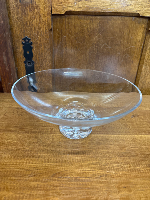 CRYSTAL FOOTED FLARED BOWL - AS FOUND