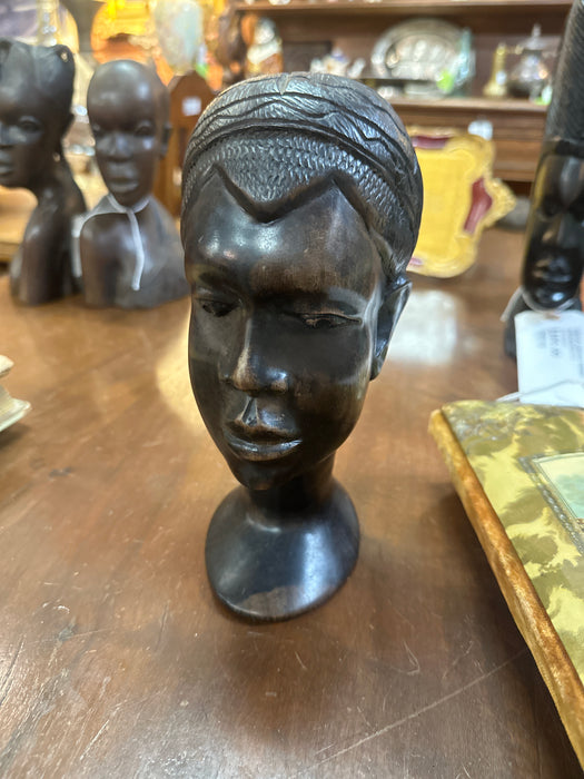 CARVED AFRICAN BOY BUST