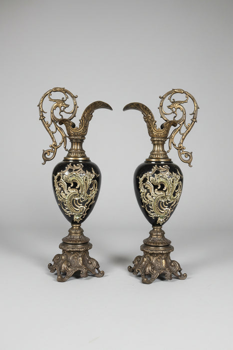 PAIR OF METLACH EWERS