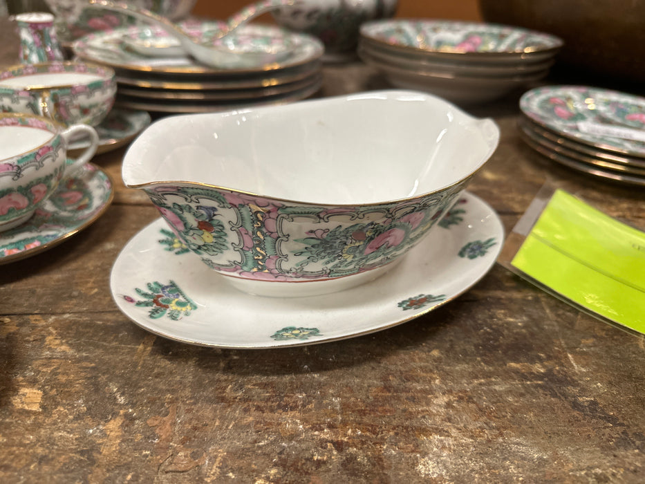 ROSE FAMILLE CHINA GRAVY BOAT