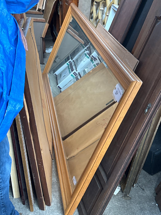 LONG RUSTIC FRAMED MIRROR