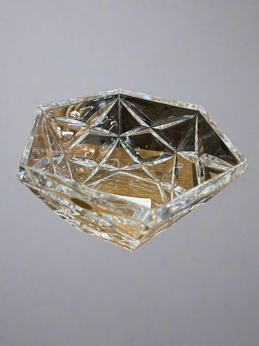 FRENCH HEXAGONAL CRYSTAL BOWL