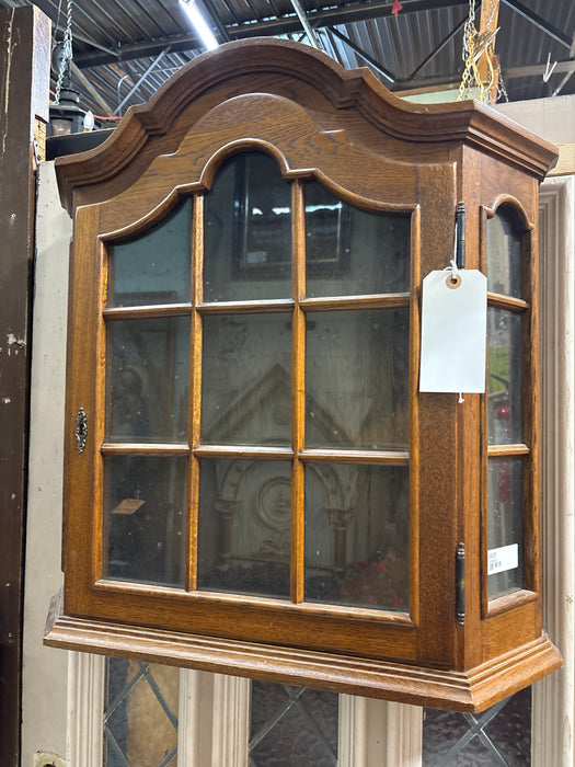 DUTCH OAK HANIGNG WALL CABINET