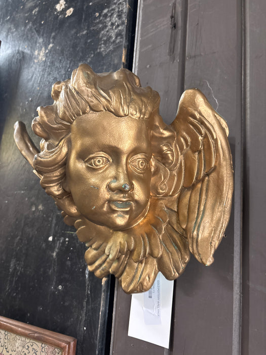 GOLD POTTERY WALL ANGEL