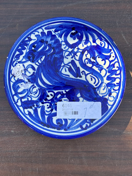 SPANISH BLUE LION PLATE