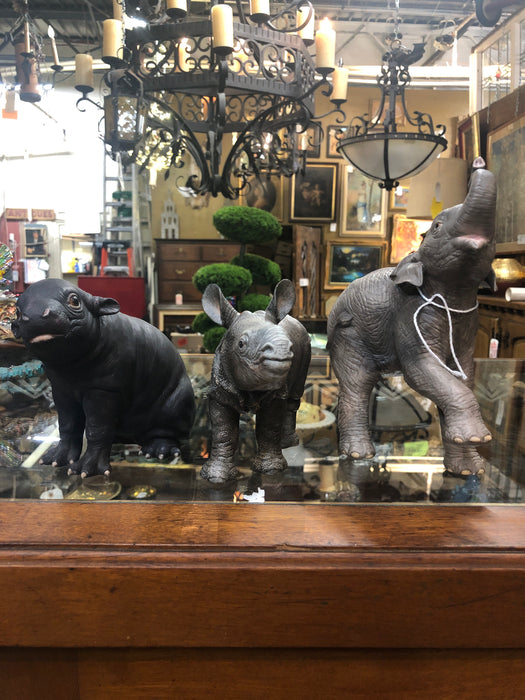 3 PIECE SET OF PORCELAIN LENNOX ZOO ANIMALS