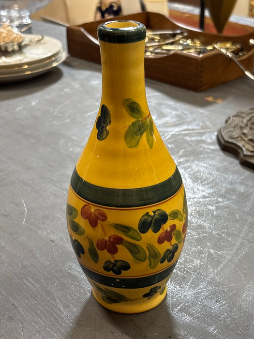SMALL ORANGE FLORAL VASE