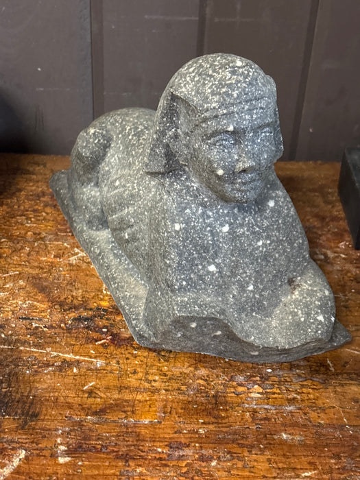 EGYPTIAN SPHINX STATUE - AS FOUND