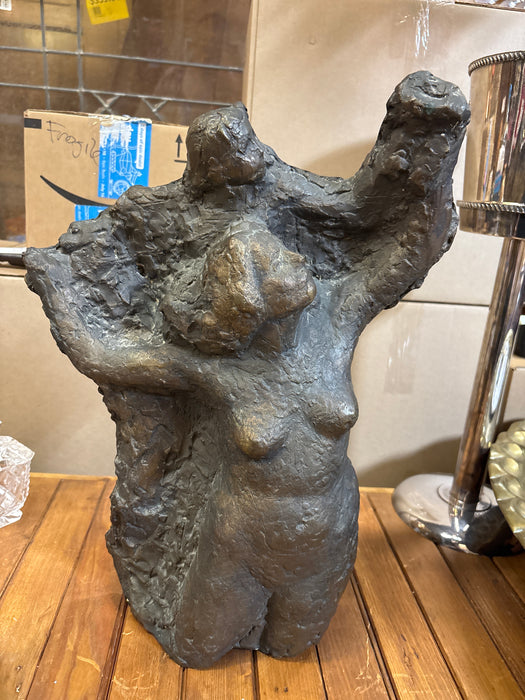 BRONZE STATUE OF WOMAN BY JUAN MARTIN TENERIFE