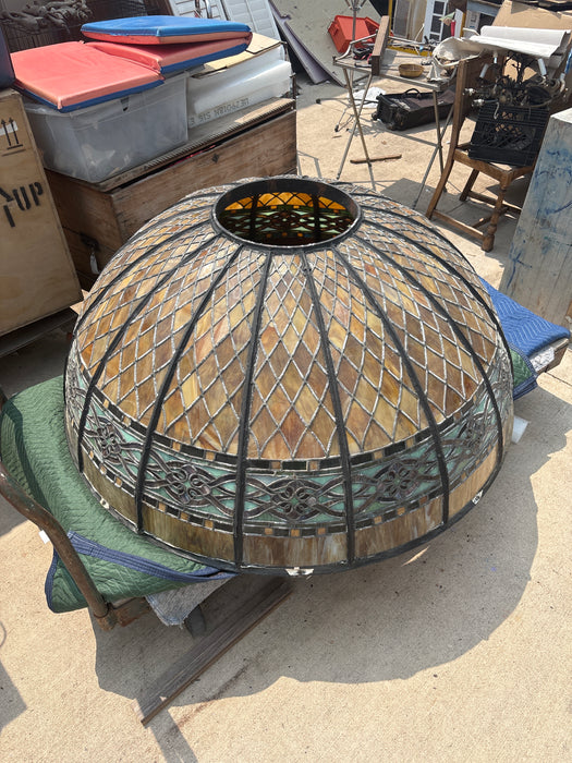 LARGE STAINED GLASS DOME