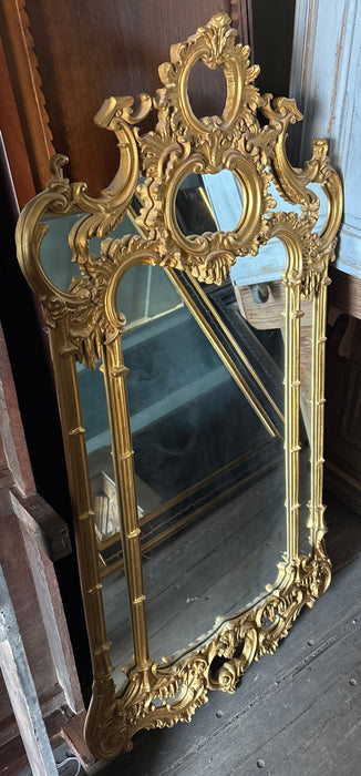 PAIR GOLD MATCHING MIRRORS