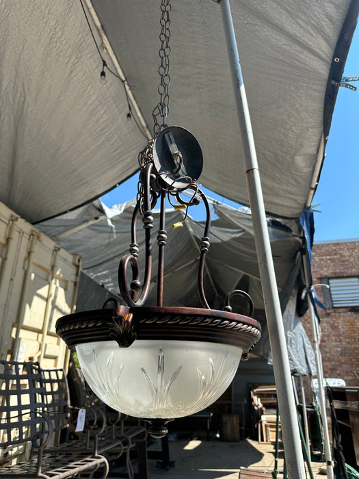 SMALL BOWL SHAPED CHANDELIER