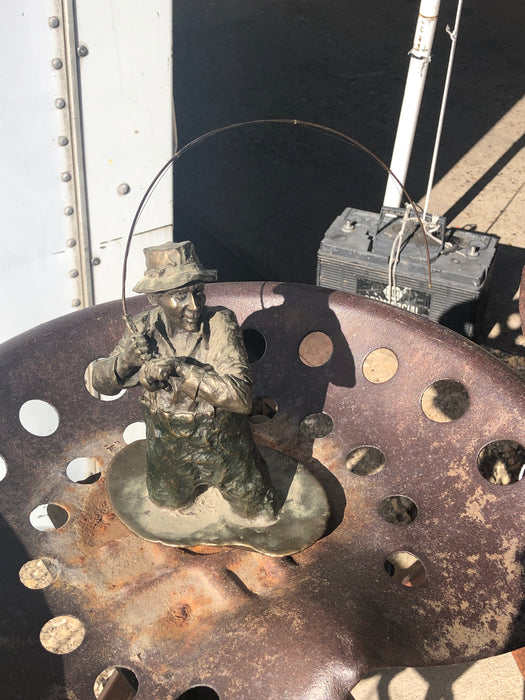 BRONZE FIGURAL "HOOKED" RESTRIKE BY MARK HOPKINS