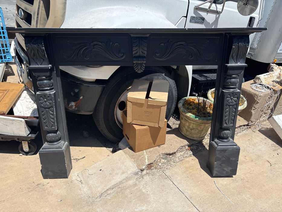 BLACK PAINTED HALF MANTLE