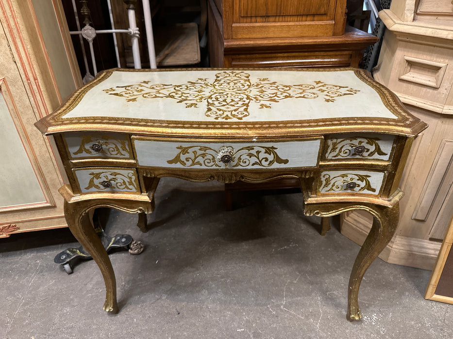 GOLD FLORENTINE DESK