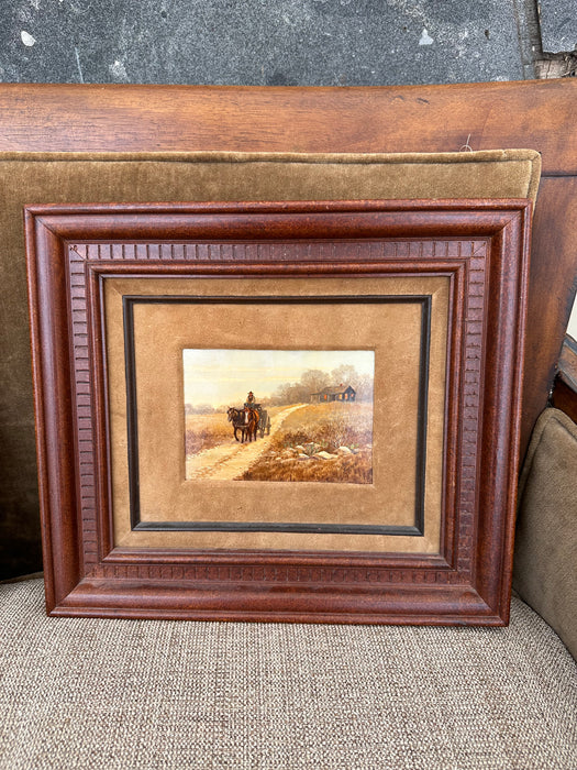 WESTERN RANCH SCENE BY JOHN FRENCH