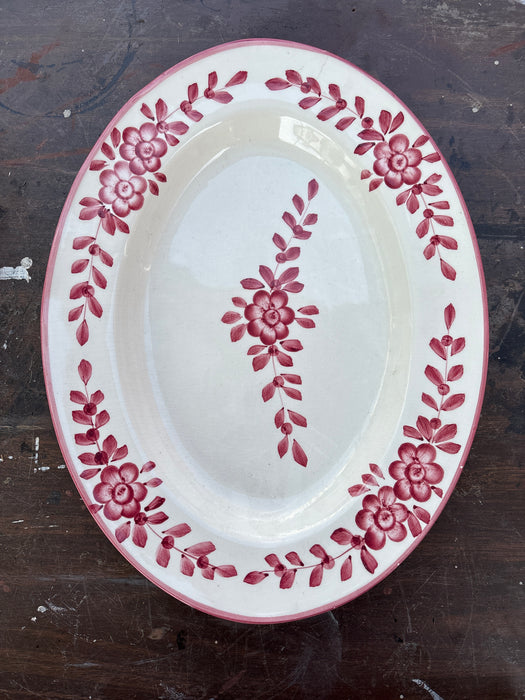RED AND WHITE STARBUCKS PLATTER - NOT OLD
