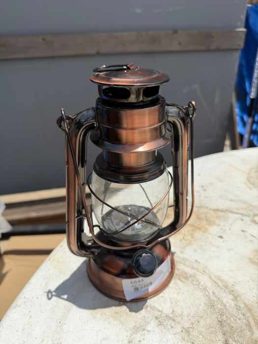 NOT OLD COPPER LANTERN- LED 1 OF 6