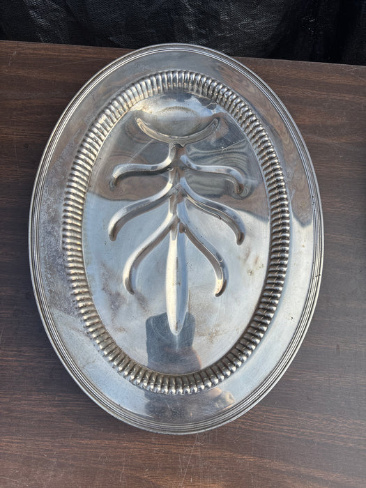 SILVER PLATE MEAT TRAY